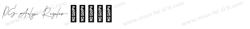 PS-Aelyn Regular字体转换